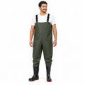 Heavy-Duty Chest Waders with Cleated Boots | Anti-Stick Lining
