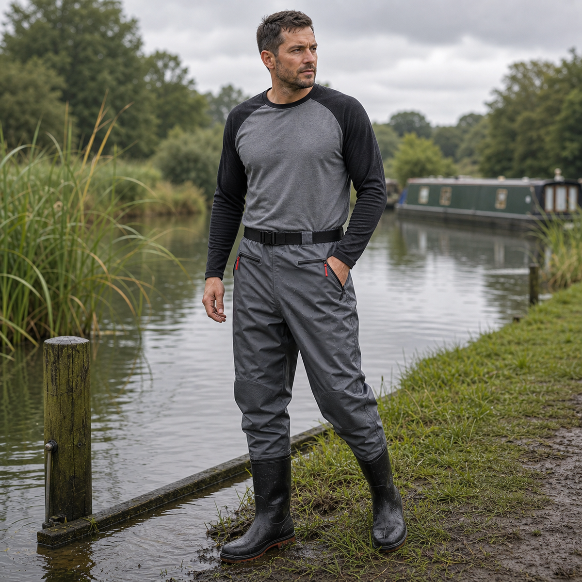 Lightweight Reinforced Nylon Waist Waders | Summer-Ready & Breathable