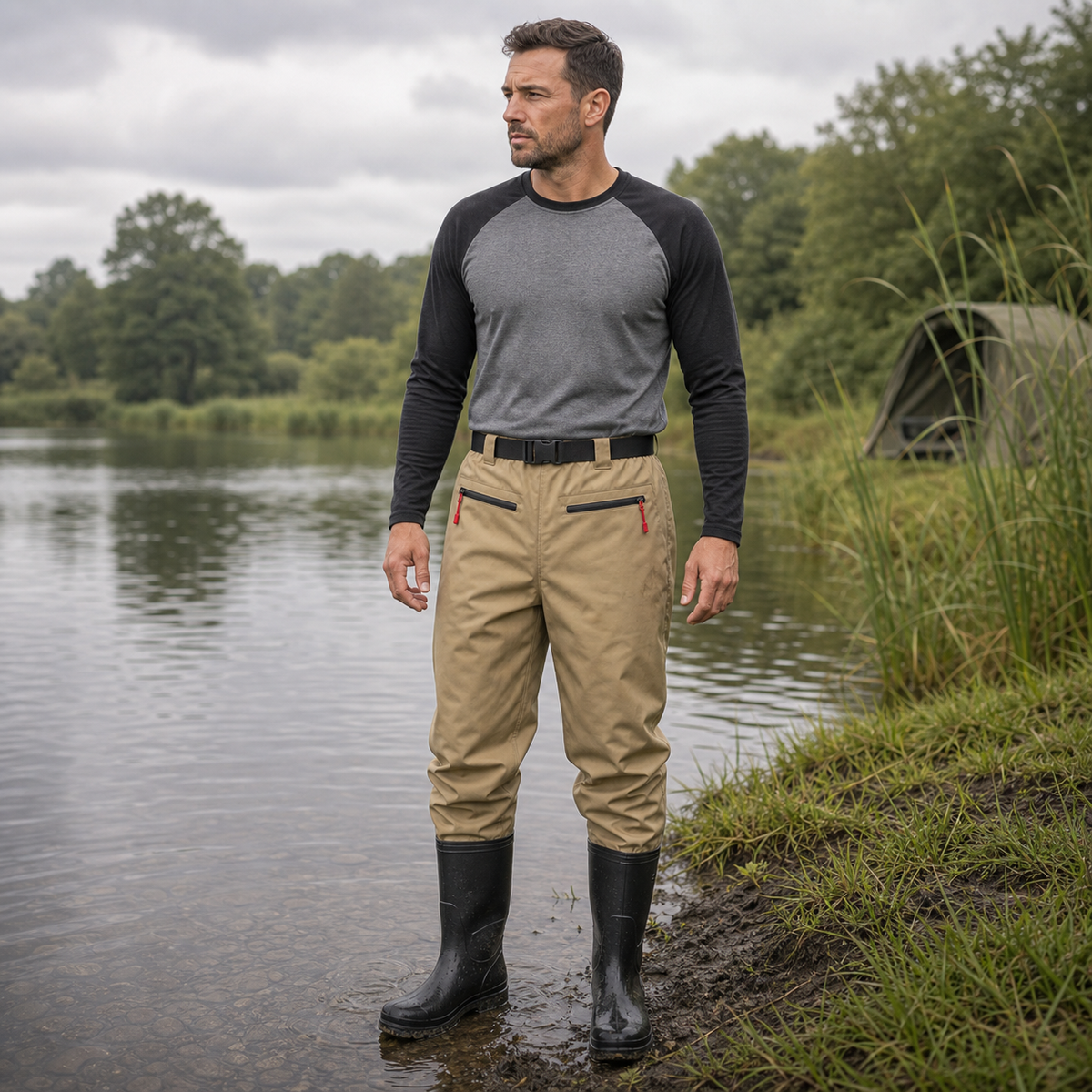 Lightweight Reinforced Nylon Waist Waders | Summer-Ready & Breathable