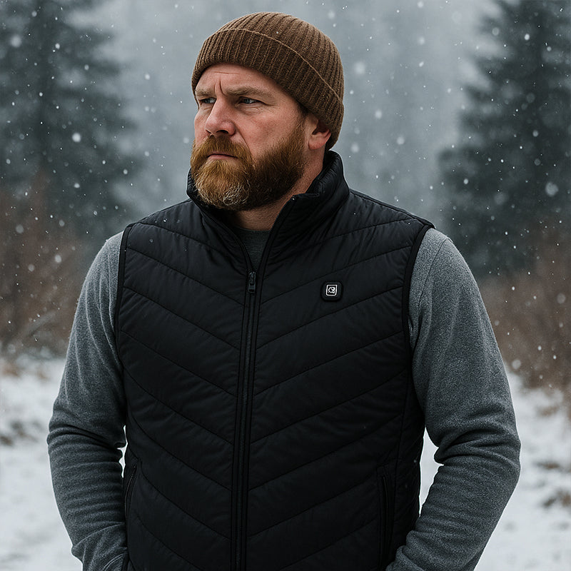 ArcticDown Pro Heated Puffer Vest for Men – Tactical Lightweight Thermal Bodywarmer