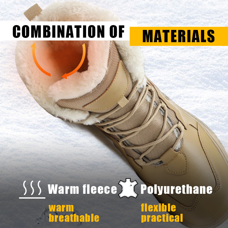 TWS Men’s Fur-Lined Outdoor Combat Boots