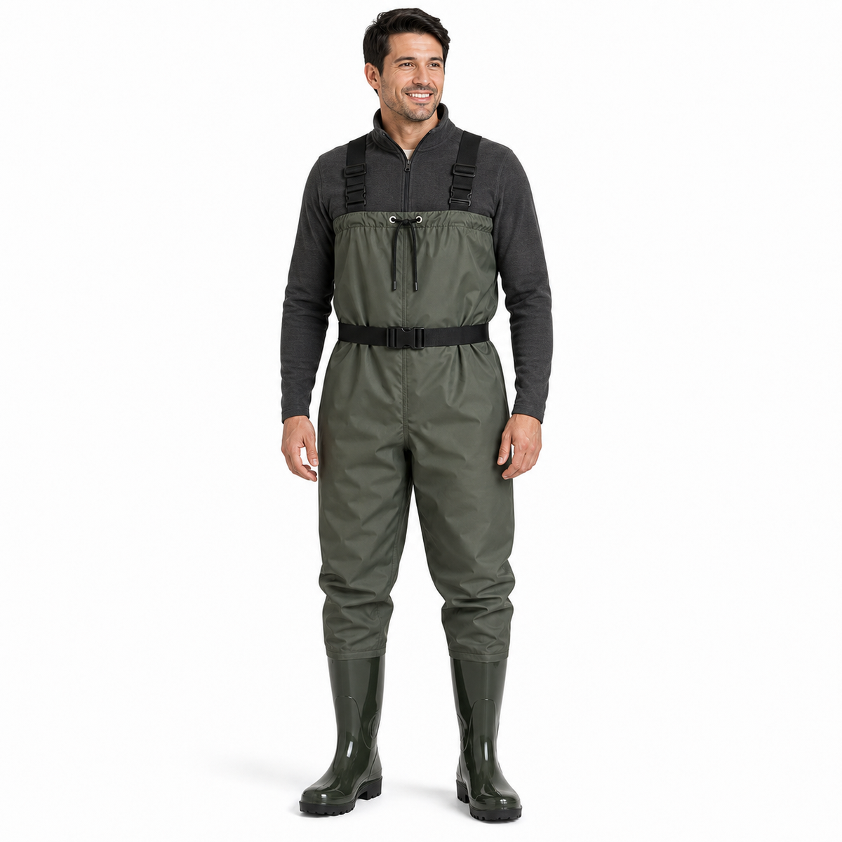 Ultra-Light 400D Nylon Chest Waders with Boots | 15,000mm Waterproof