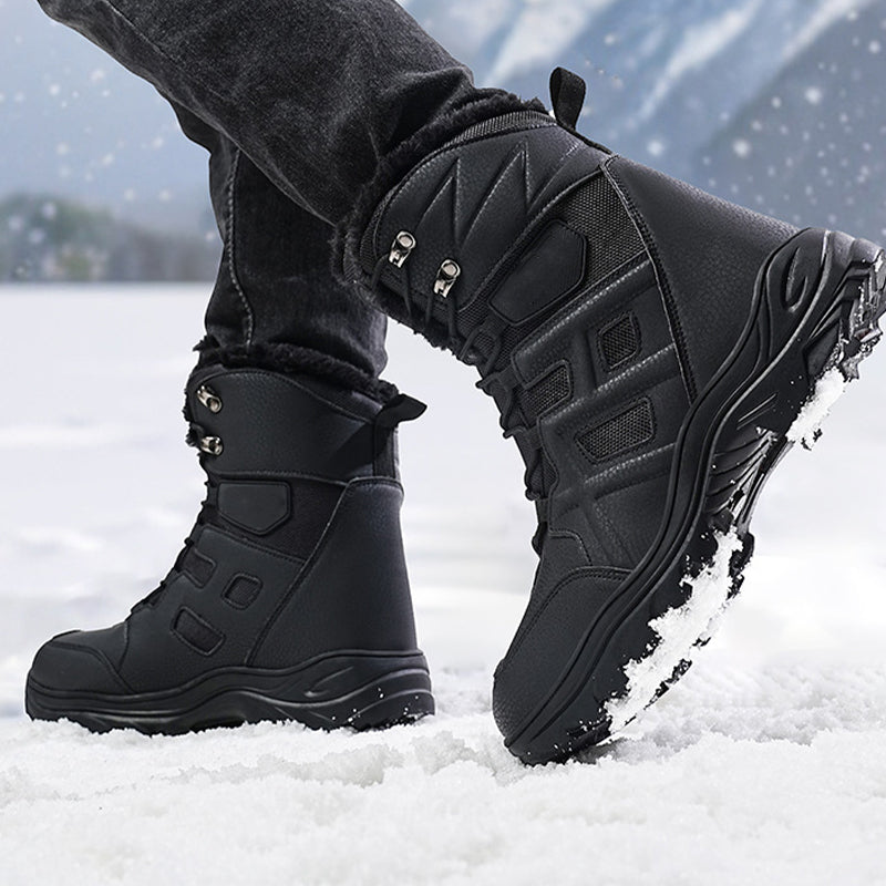 TWS Men’s Fur-Lined Outdoor Combat Boots