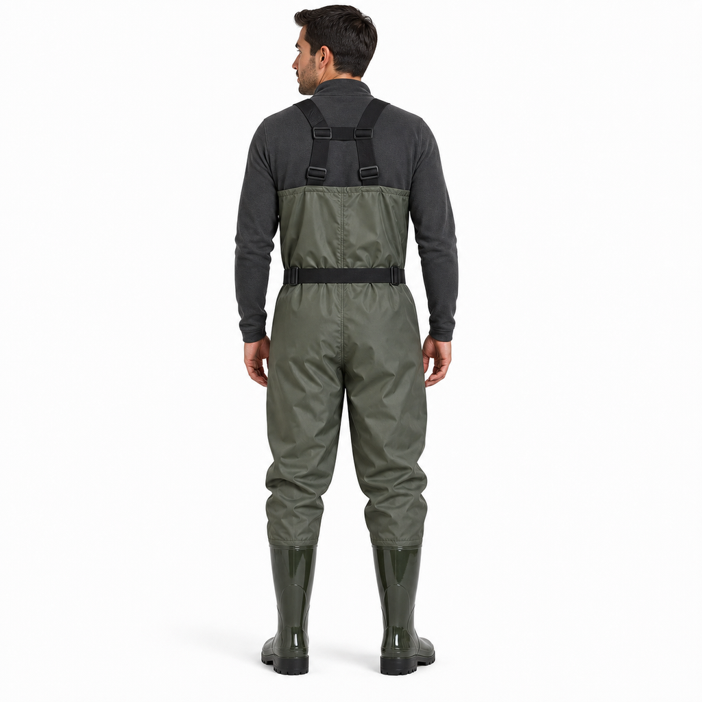 Ultra-Light 400D Nylon Chest Waders with Boots | 15,000mm Waterproof