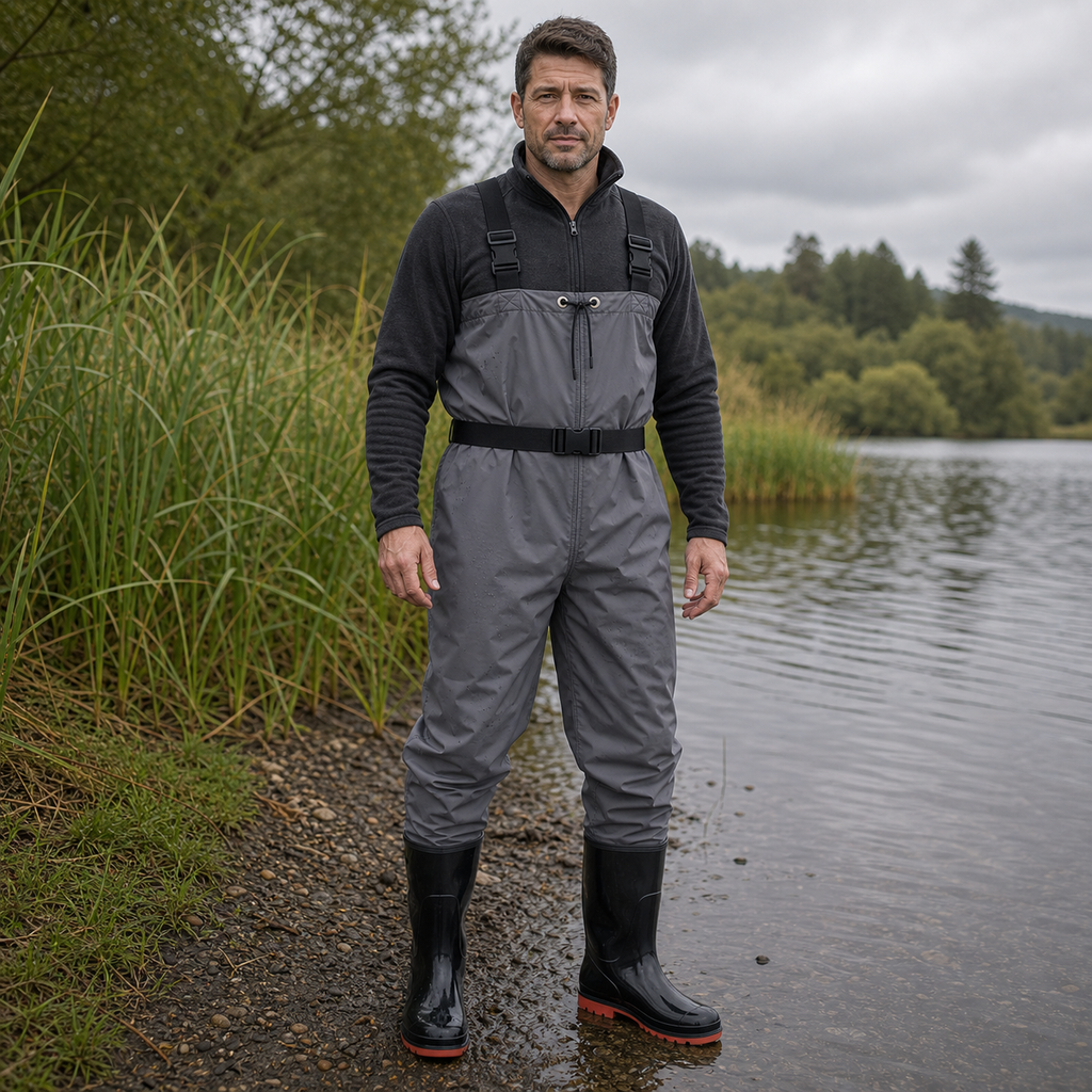 Ultra-Light 400D Nylon Chest Waders with Boots | 15,000mm Waterproof