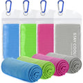 TWS 4 Pack Cooling Towel, Soft Breathable Chilly Microfiber Towel for Work, Outdoor, Workout