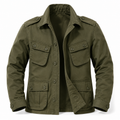 Men's Vintage Military-Inspired Utility Jacket – Lightweight Outdoor Work Jacket