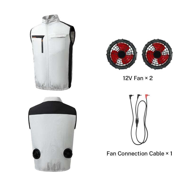 Air Cooling Vest with Dual Fans, 12V Electric Cooling Vest for Hot Weather Work & Outdoor Use