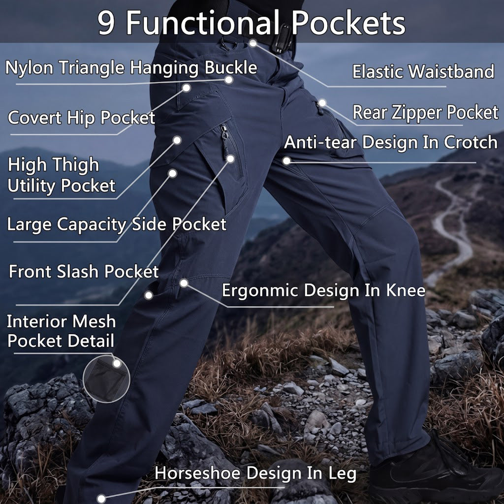 Archon IX9 Lightweight Quick Dry Stretch Trousers Navy Blue