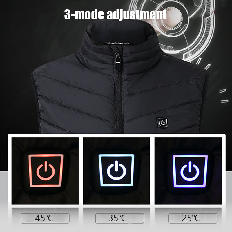 ArcticDown Pro Heated Puffer Vest for Men – Tactical Lightweight Thermal Bodywarmer