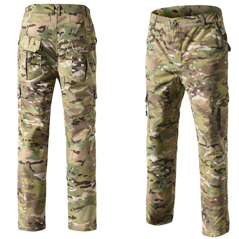 Men’s Military-Style Waterproof Ripstop Tactical Suit Outdoor Combat Uniform Set