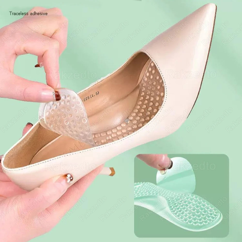 Palmilhas de silicone para sapatos femininos Flat Feet Arch Support Palmilhas de Gel Ortopédico para Salto Alto Inserções Massagem nos Pés Almofadas para Sapatos