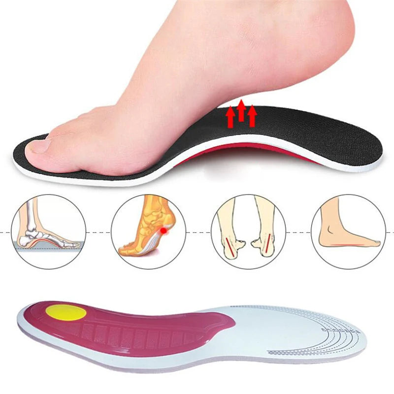 Premium Orthotic High Arch Support Insoles Gel Pad Arch Support Flat Feet For Women / Men orthopedic Foot pain Relief Cushion
