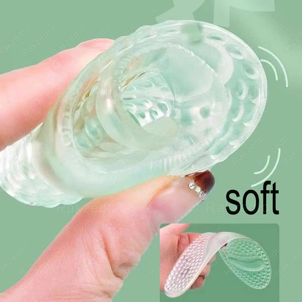 Palmilhas de silicone para sapatos femininos Flat Feet Arch Support Palmilhas de Gel Ortopédico para Salto Alto Inserções Massagem nos Pés Almofadas para Sapatos