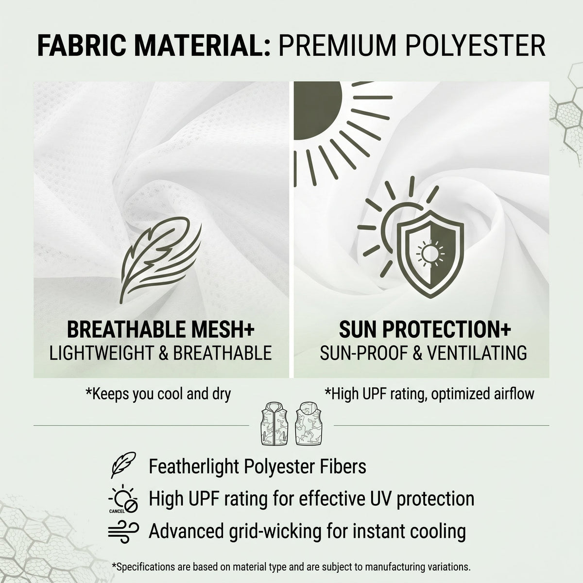 Summer Hooded Air Cooling Vest with 2 Fans – Men & Women Outdoor Heat Relief
