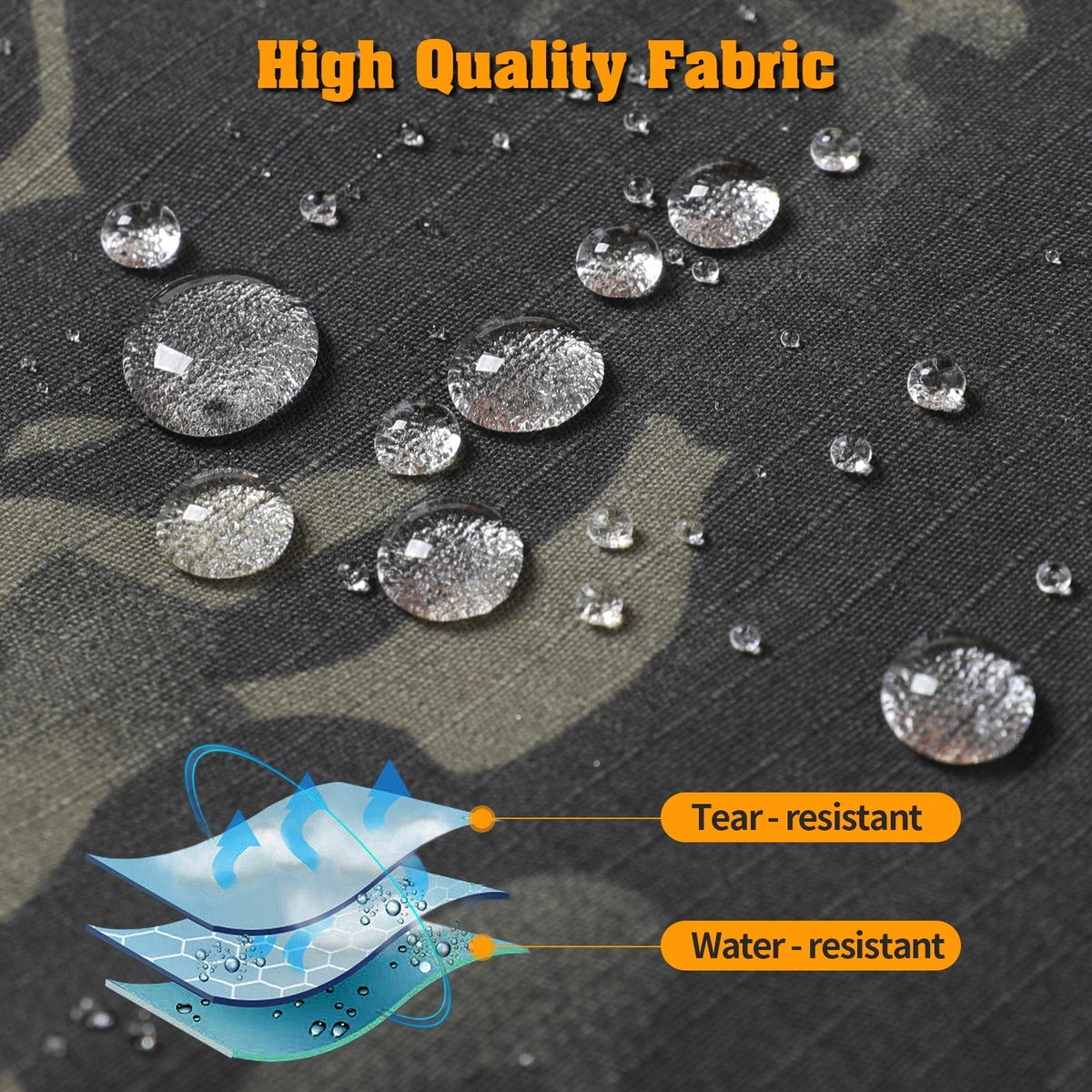 Archon IX8 Outdoor Waterproof Tactical Trousers Dark Camo