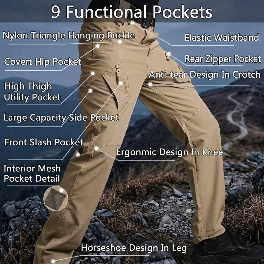 Archon IX9 Lightweight Quick Dry Stretch Trousers Khaki