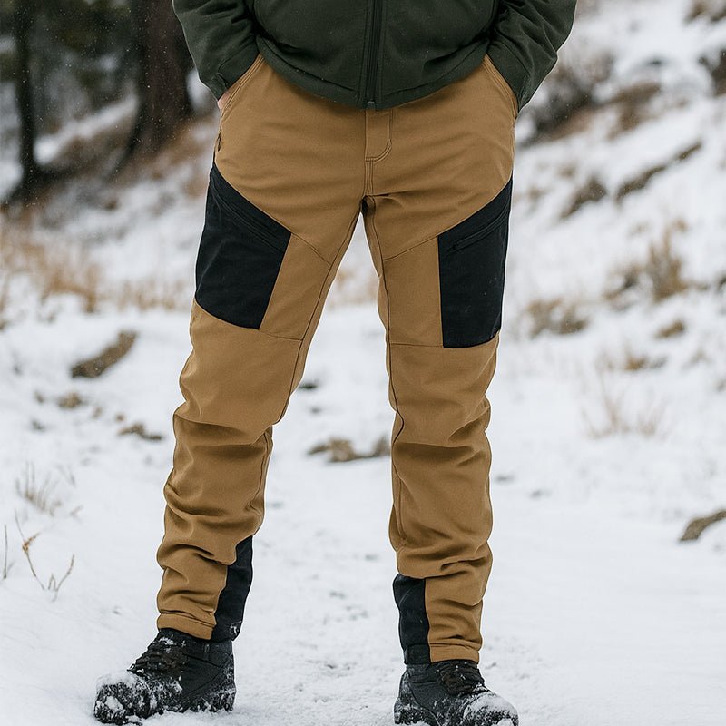 Grampus Men's Softshell Waterproof Outdoor Cargo Trousers for Winter