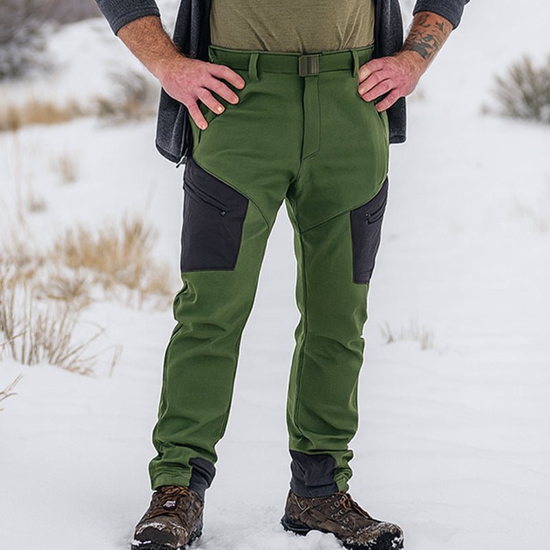 Grampus Men's Softshell Waterproof Outdoor Cargo Trousers for Winter