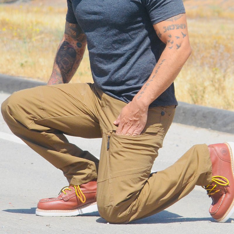 Men's Urban Pro Stretch Tactical Trousers Brown Duck