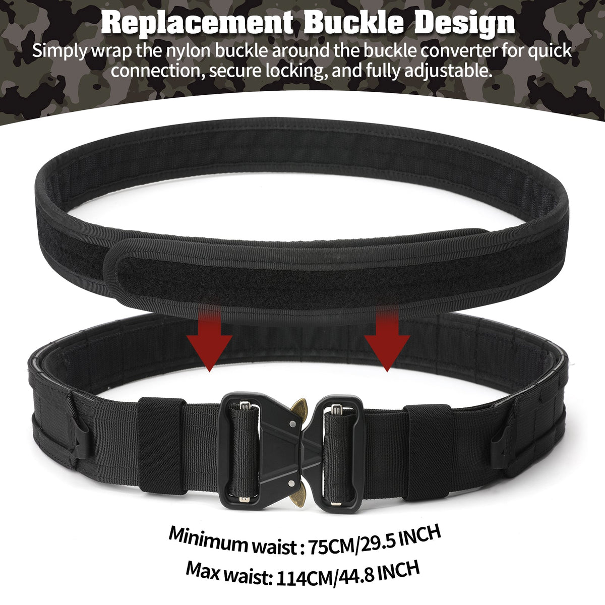 7 in 1 Quick Release Tactical Duty Belt