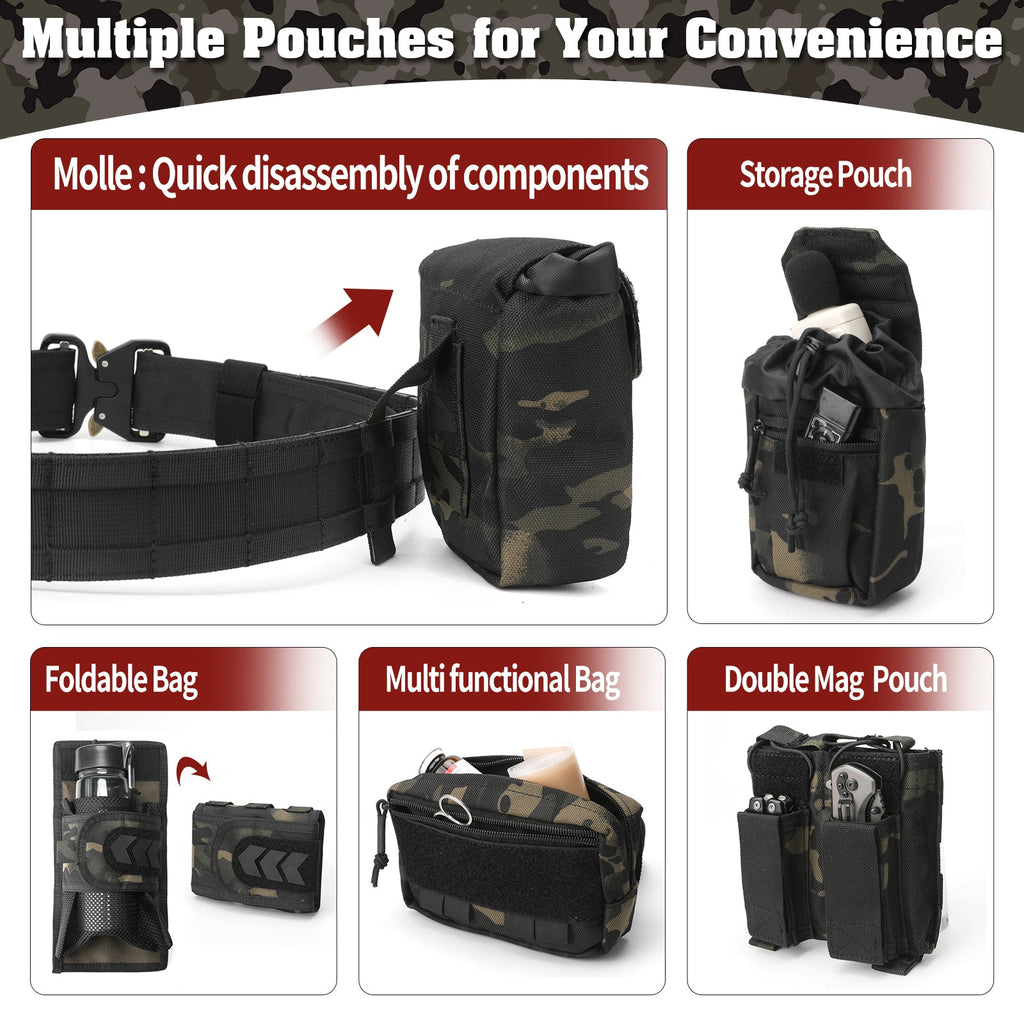 7 in 1 Quick Release Tactical Duty Belt
